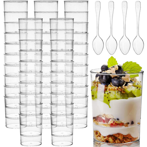 Okllen BPA-free food-grade plastic cups for safe dessert service