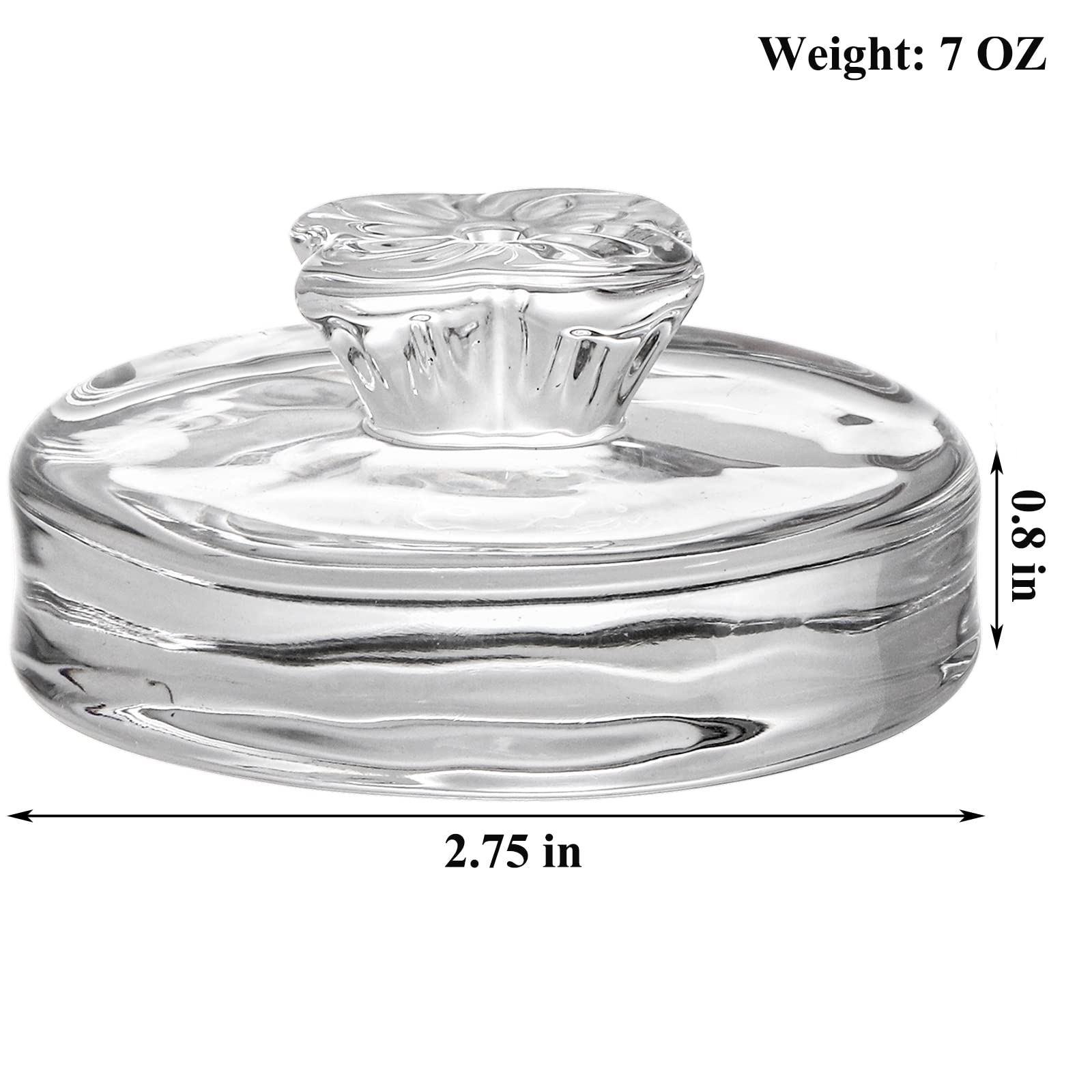 Okllen fermentation weight with four-leaf-clover handle for easy insertion and removal