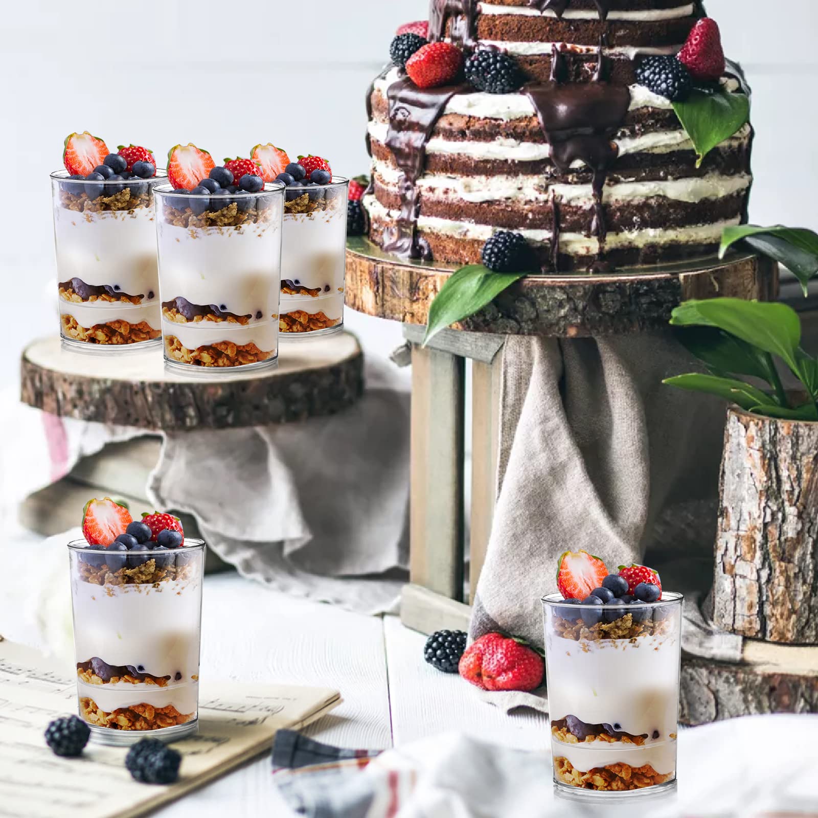 Okllen versatile shooters perfect for small servings of chocolate desserts or fruit cups