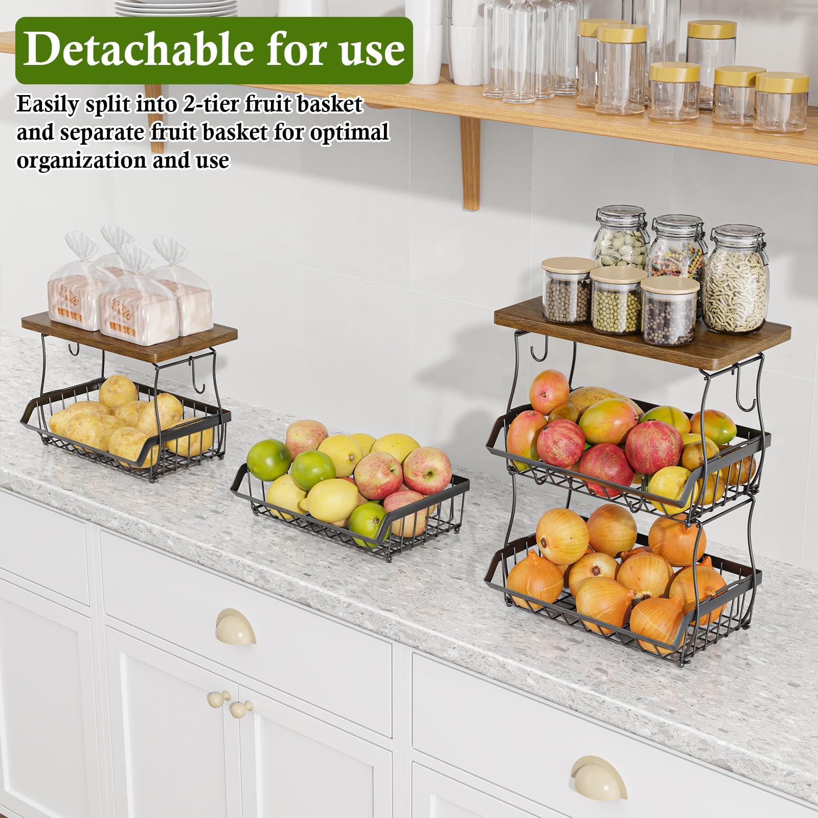 OKZEST fruit storage stand for vegetables and other produce
