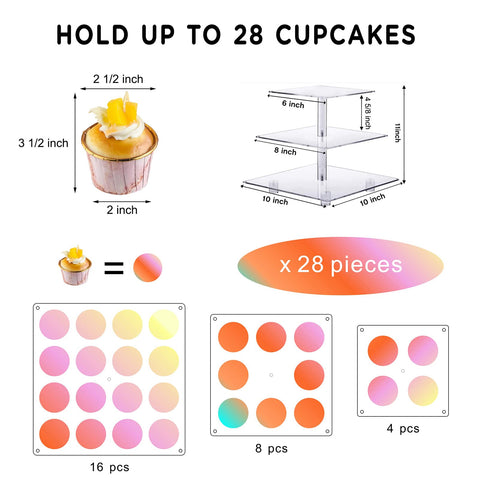 OLACHIKKO colorful light enhanced dessert display adds warm ambiance to parties