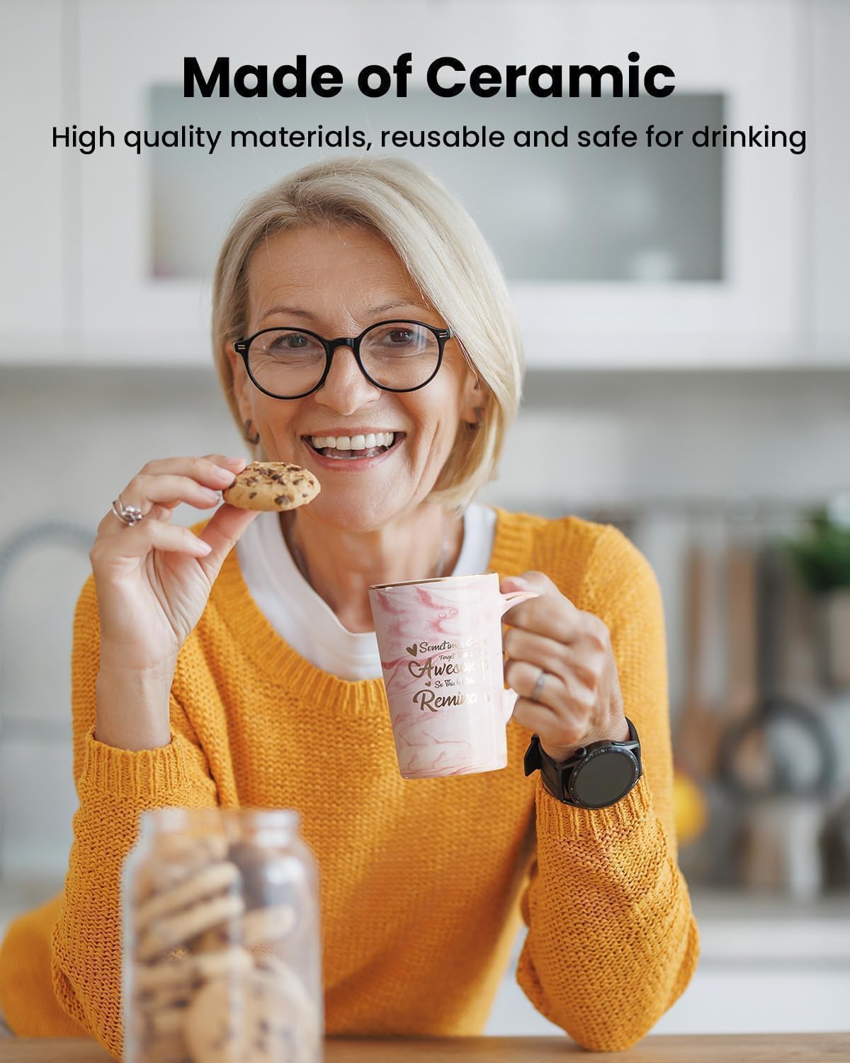 OLANRUN mug features leak-proof lid for secure travel