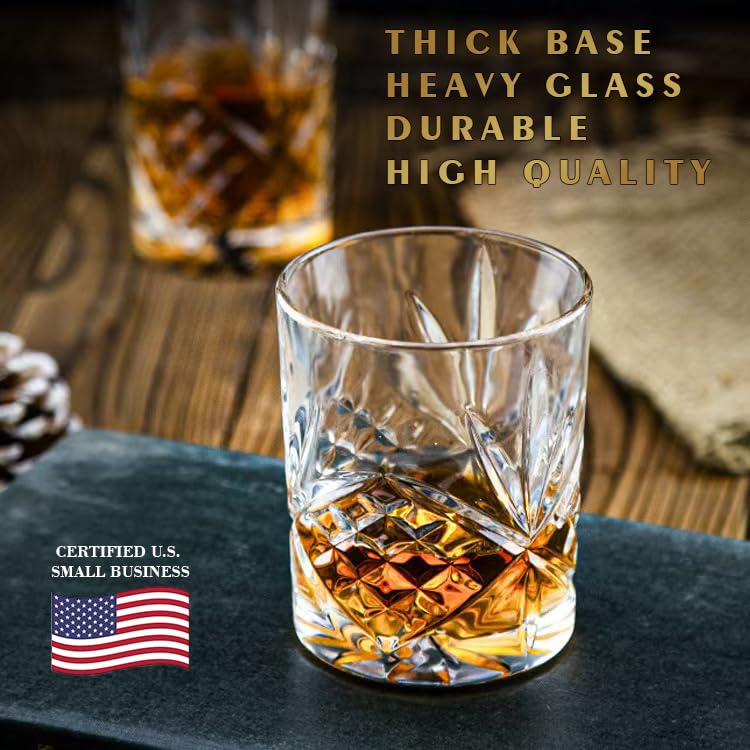 Old Barrel Lead-Free Crystal ensures bright sparkle and long-term durability.