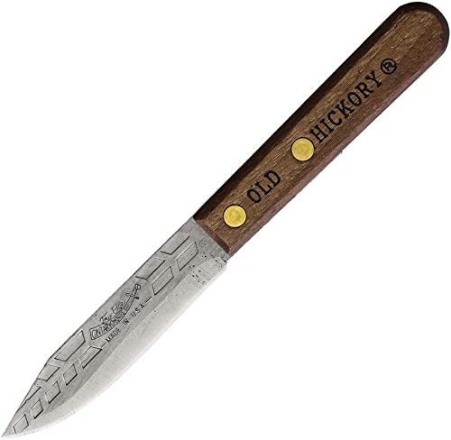 Old Hickory OH753X paring knife blade close-up for precise peeling and trimming.