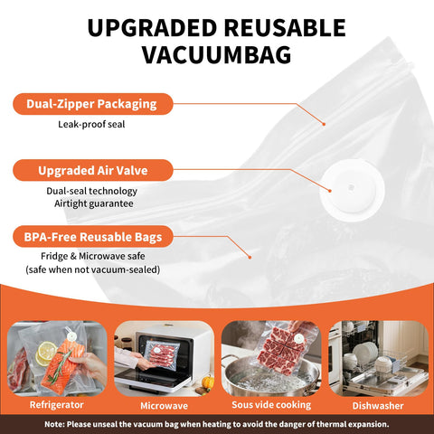 Olecha Vacuum Sealer with 1200mAh battery enables portable sealing