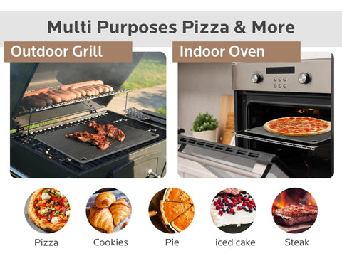 OLEEK baking steel suitable for bread, pastries, and light searing tasks.