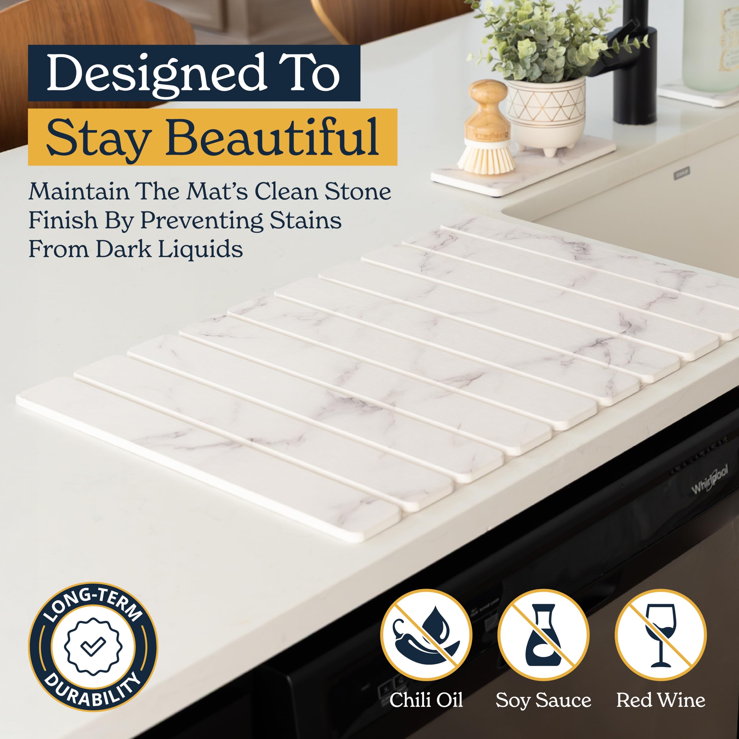 Oleex multiuse stone mat used as bath or skincare pad for versatility.