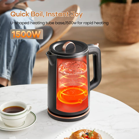 OLEGA electric kettle 1.8L capacity, perfect for family tea