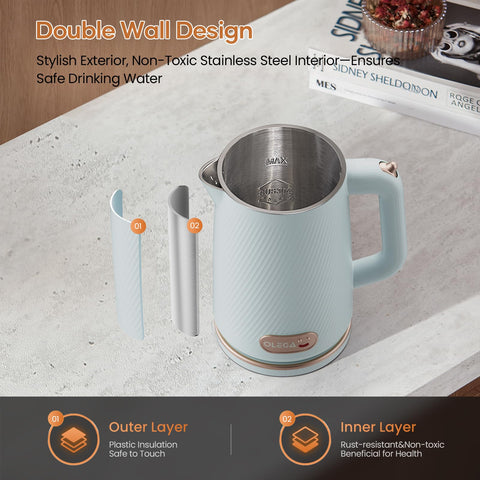 OLEGA detachable lid simplifies cleaning and maintenance.