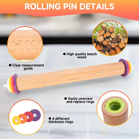 Olforce dough rolling for pizzas, pies, and pastries with versatile use