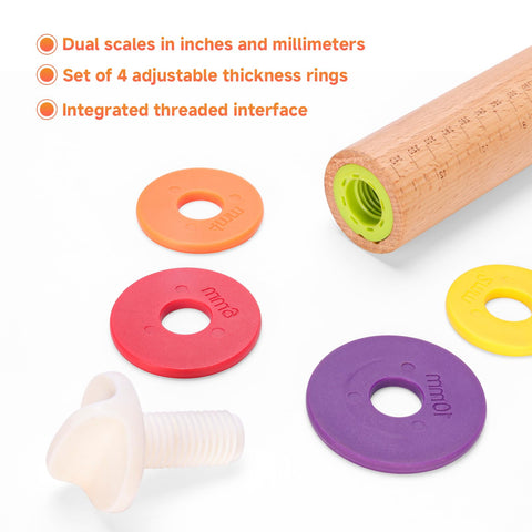 Olforce pin with removable ring ends enables flexible thickness control