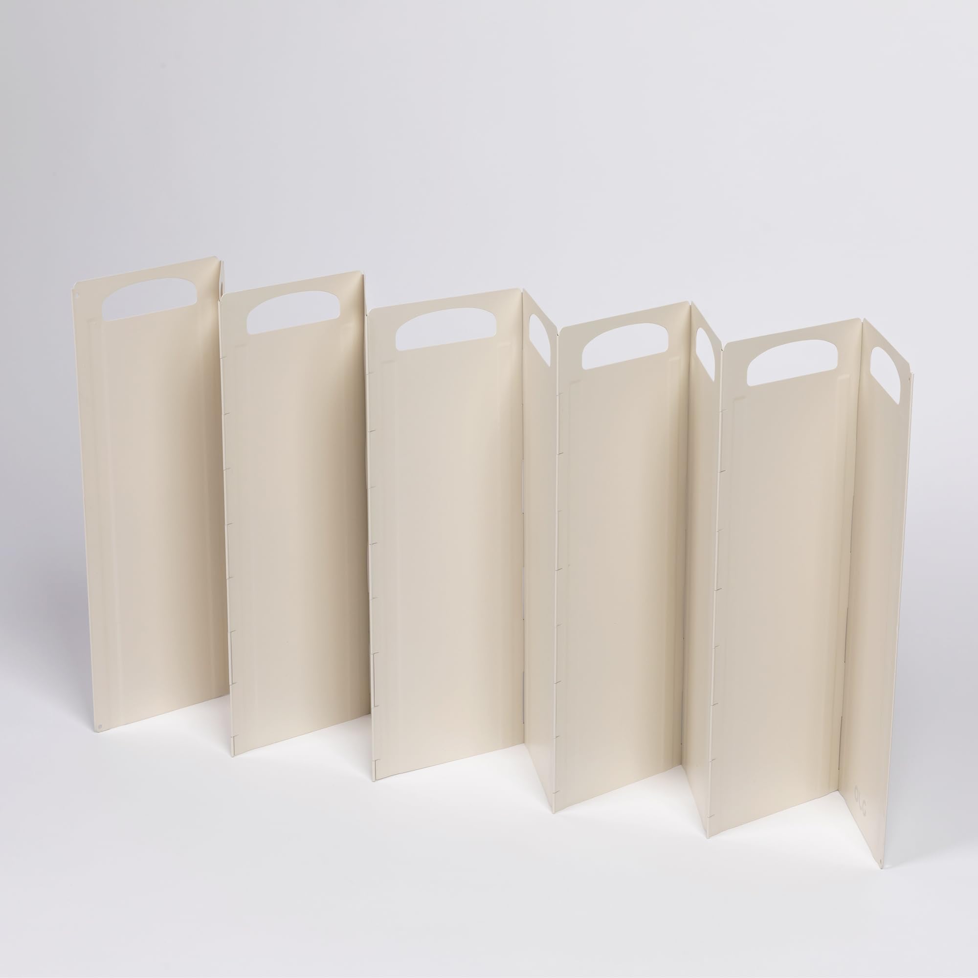 OLG Stove Guard ivory finish adds stylish kitchen protection.