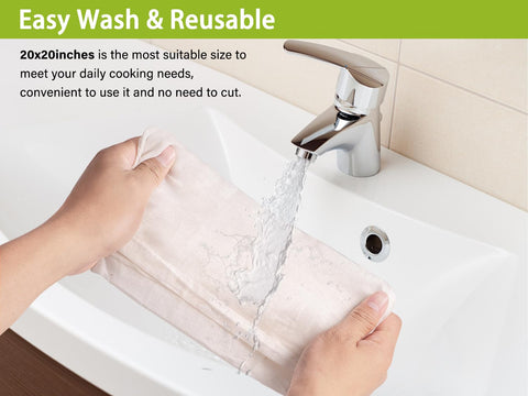Olicity reusable cloth for straining yogurt, stocks, and beverages.