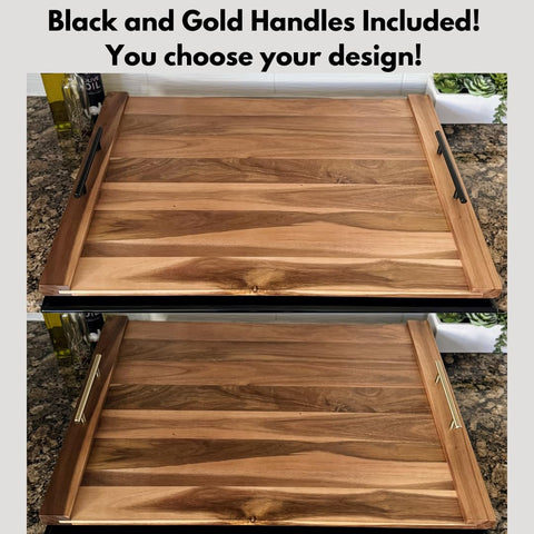Olive Everything acacia wood detail showcases natural grain for a warm kitchen accent.