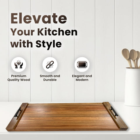Olive Everything decorative kitchen setup illustrates versatile use as a serving tray.