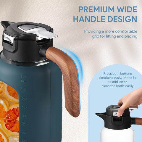 Olivego wide-mouth design aids ice addition and thorough cleaning.