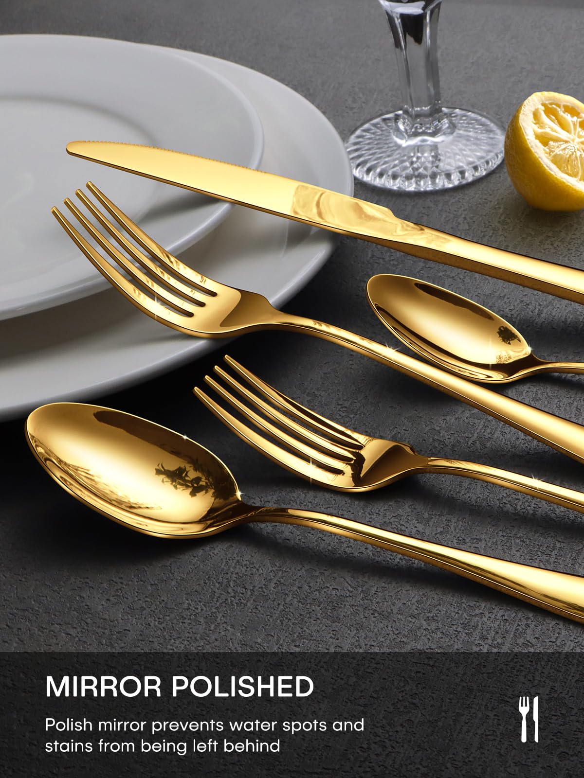 Ollex dessert spoons with smooth curves boost comfort during dessert service.
