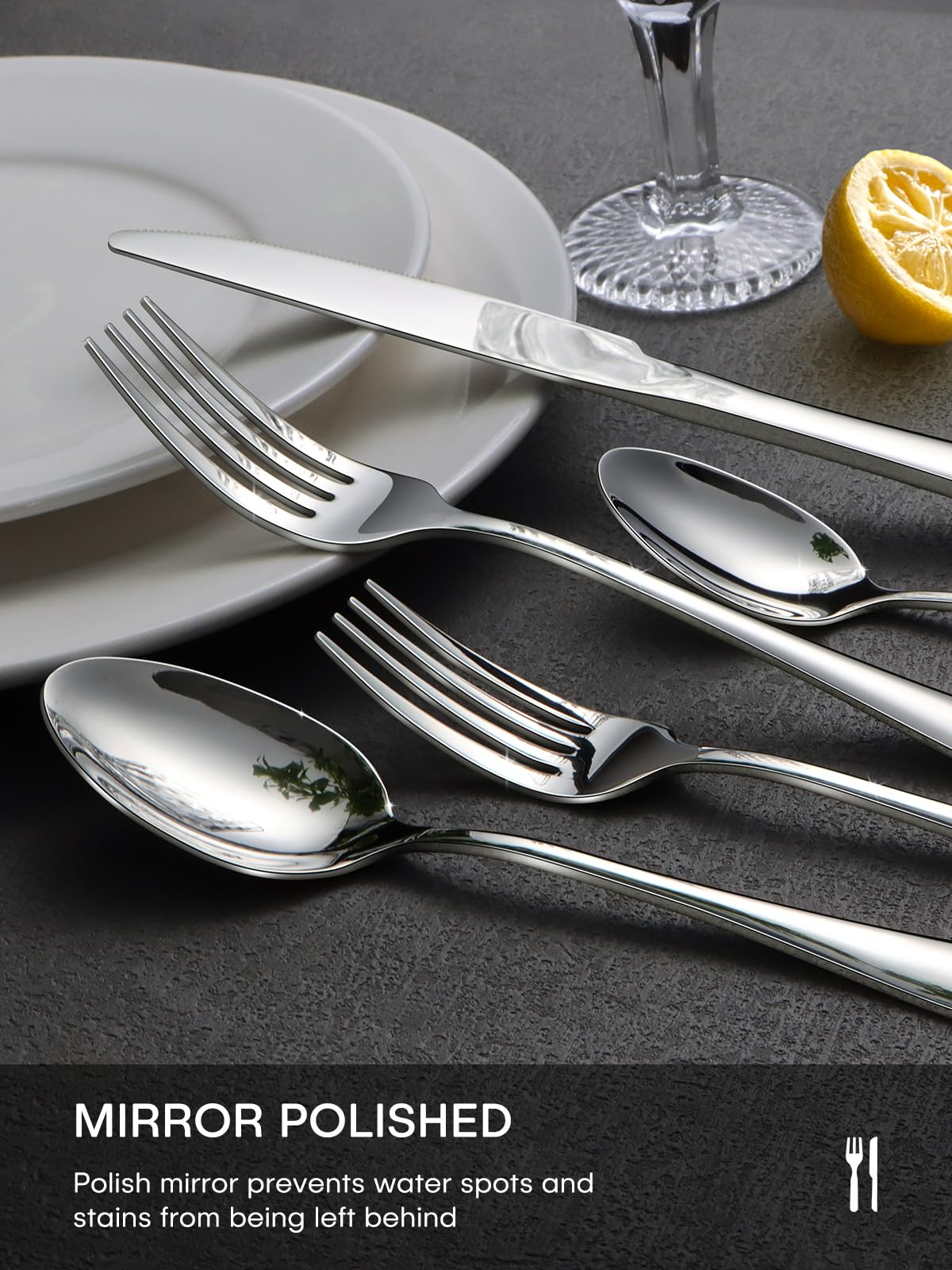 Ollex dessert spoons shown for easy handling during dessert courses