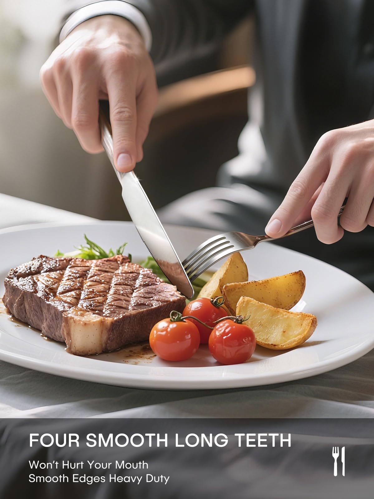 Ollex dinner forks featured with sturdy design for reliable serving