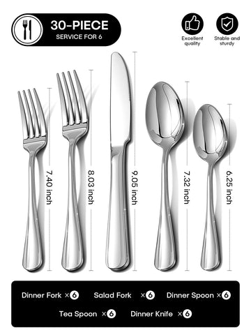 Ollex dinner spoons displayed with ergonomic handle for comfortable use