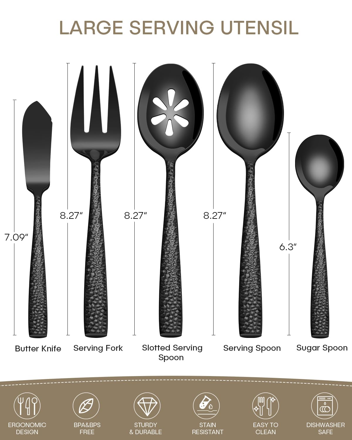 Ollex slotted serving spoon designed for quick, tidy portions