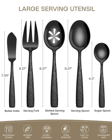 Ollex slotted serving spoon designed for quick, tidy portions