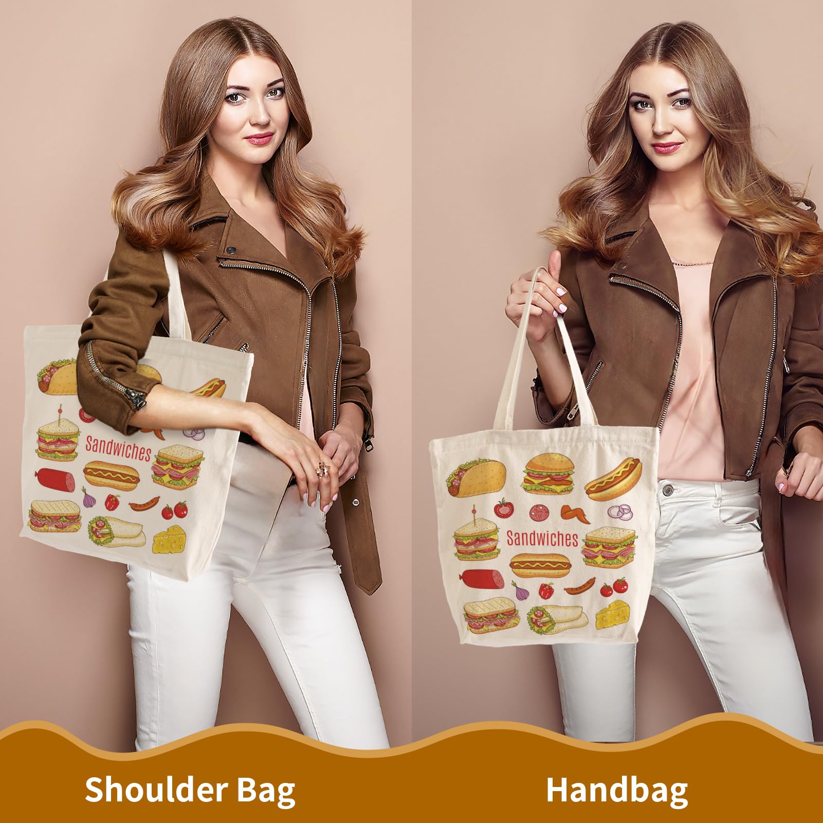 OLSUNOR DIY-paintable tote for sublimation, embroidery, or art projects.