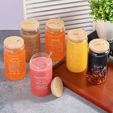 OLSUNOR rose floral design glass cup adds a personalized touch to a desk gift.
