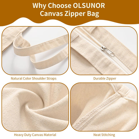 OLSUNOR wide bottom gusset tote accommodates clothes, snacks, and bottles.