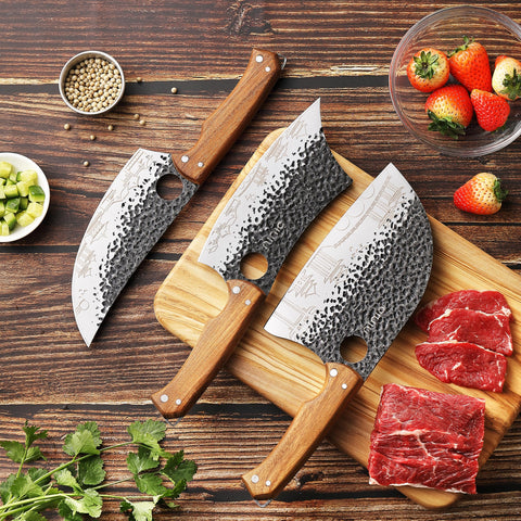 OLULU blade with finger hole design for improved grip and control.