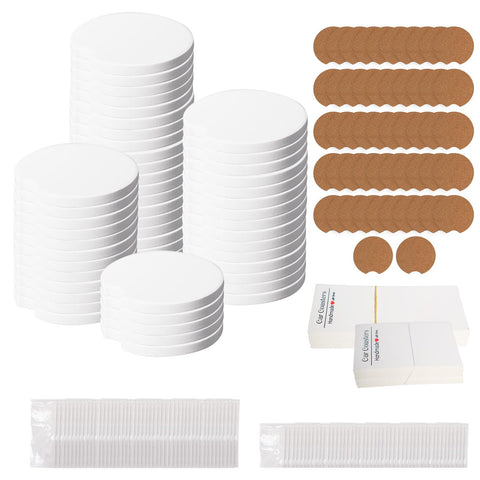 Olutacot 312pcs ceramic car coasters with bags and cards for personalized DIY use