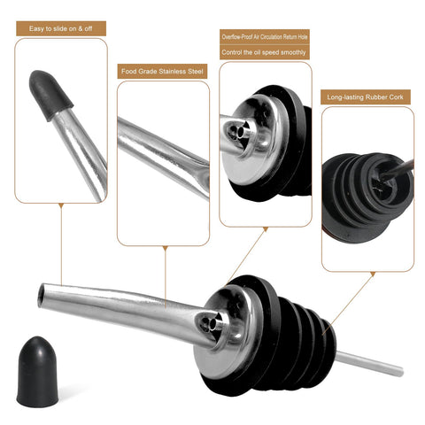 Olutacot brushes included for cleaning the pour spouts