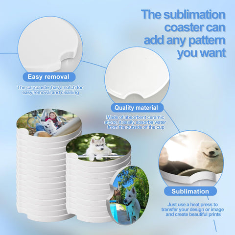 Olutacot ceramic and cork coasters for absorbent, mess-free cup holders