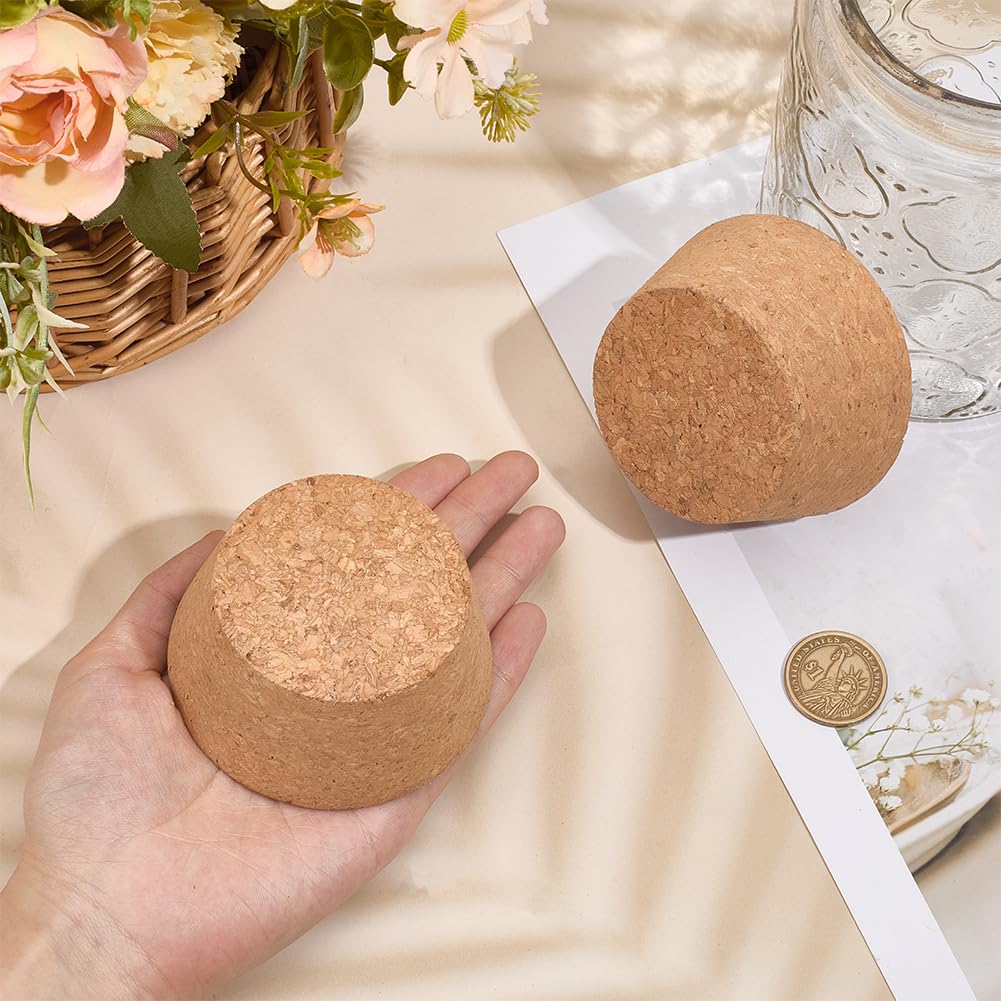 OLYCRAFT reusable cork stoppers pack for wine jars and storage