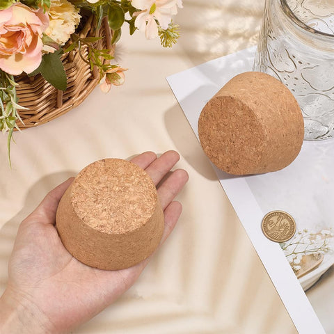 OLYCRAFT reusable cork stoppers pack for wine jars and storage