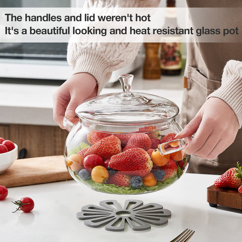 OLYTARU borosilicate pot ready for microwave reheating