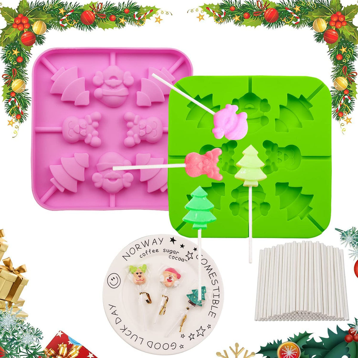 OMDBAGD elk-pattern mold for easy elk-shaped lollipops at parties