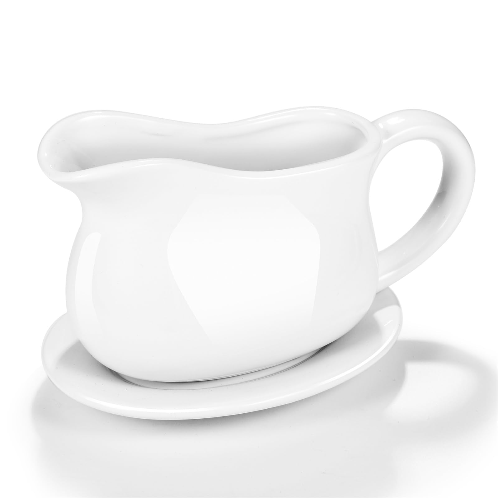Omesata gravy boat 18oz for elegant sauce service at the table