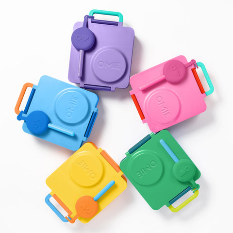 OmieBox mint-green set ideal for school, camping, and trips.