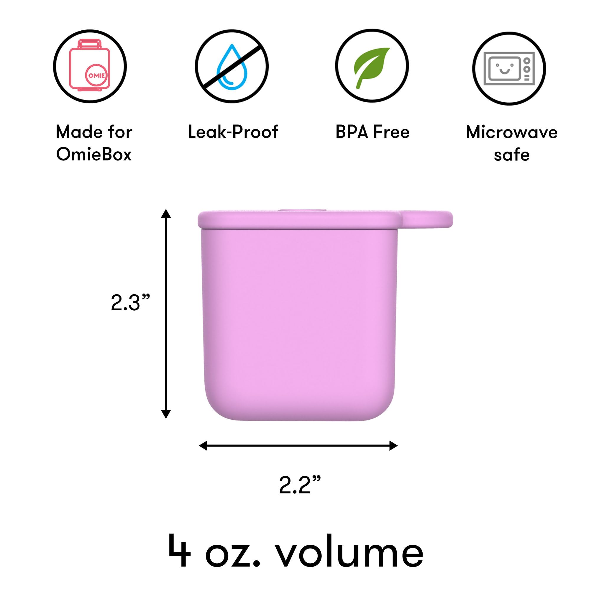 Dishwasher and microwave safe OmieDip containers simplify busy meal prep.