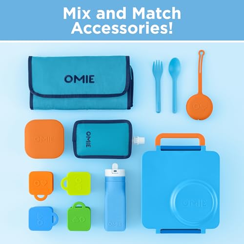 OmieBox in use with kids' lunch-ready setup.