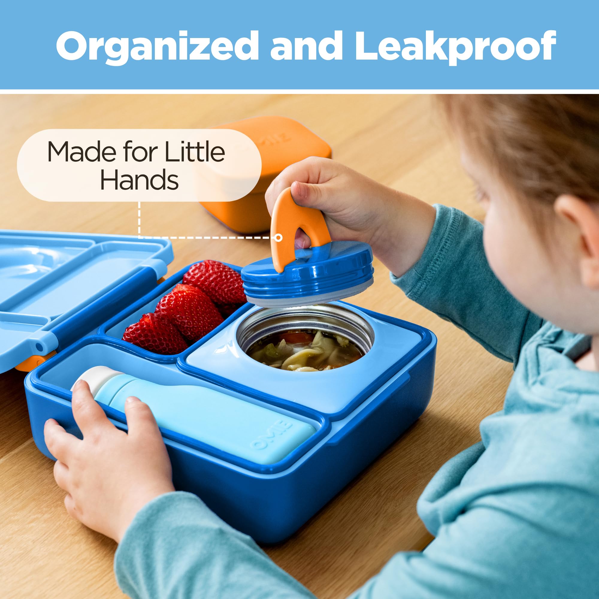 OmieBox stainless steel vacuum jar demonstrates durable, safe storage.