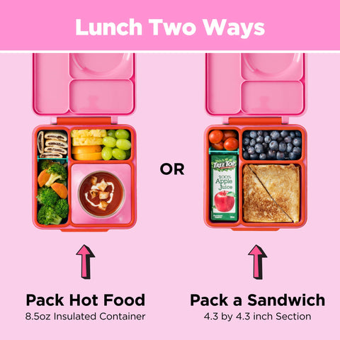OmieBox two-temperature zones let hot and cold foods coexist.