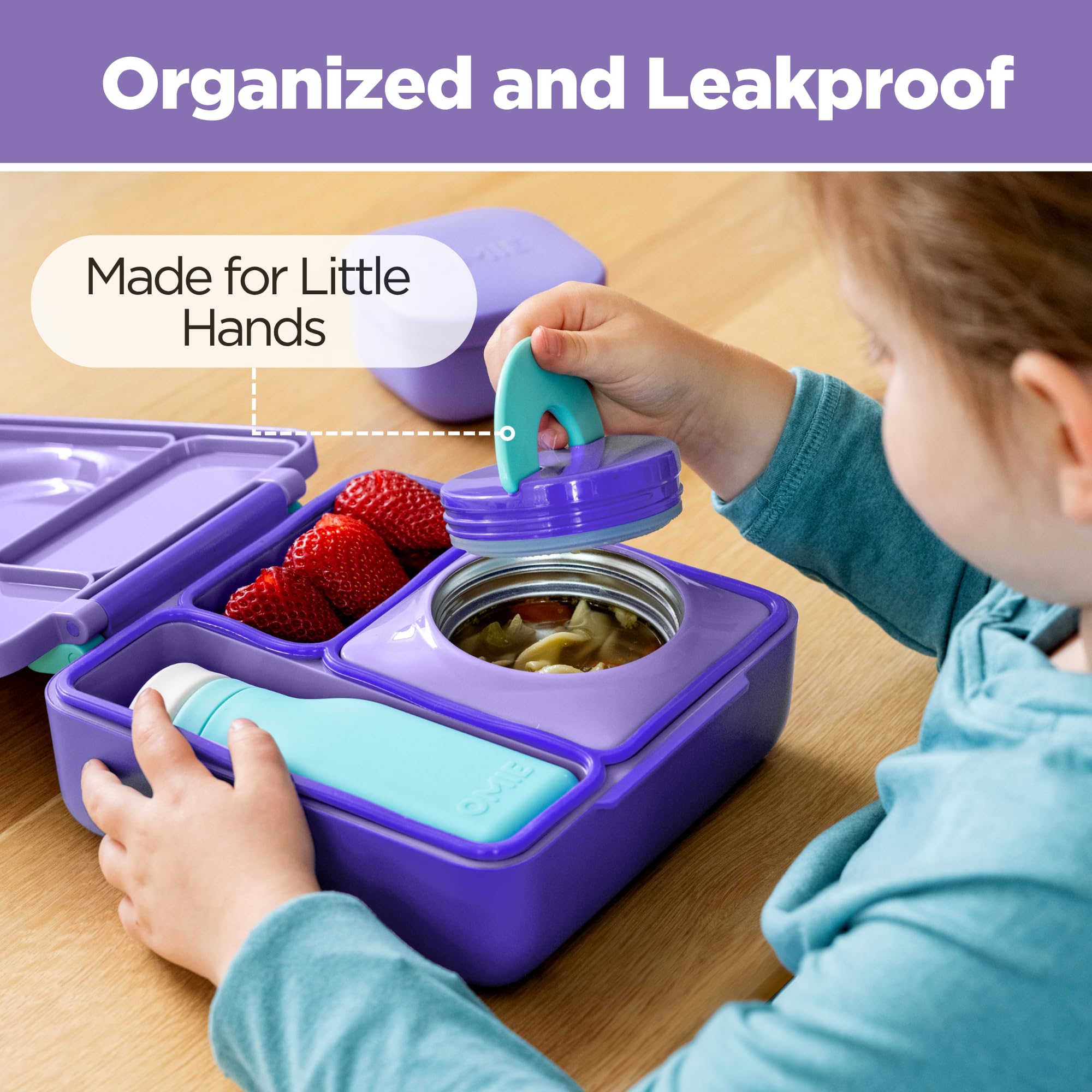 OmieBox stainless-steel vacuum container maintains temperature for hours.