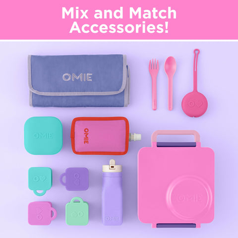 OmieBox Unicorn Pink suitable for ages 3+ during school days.