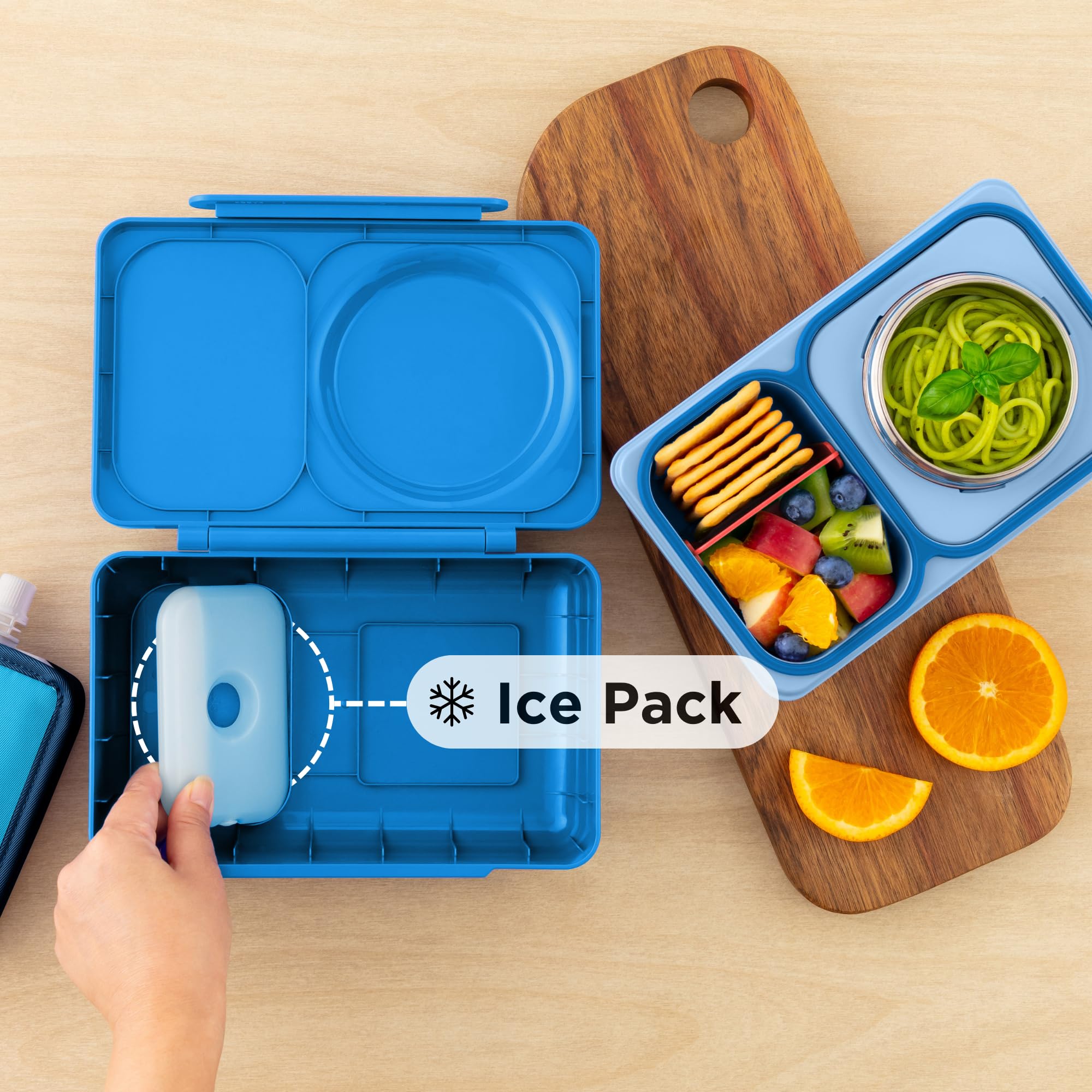 OmieBox UP thermal jar features 12-ounce capacity to keep meals warm longer.
