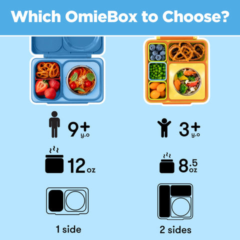 OmieBox UP dishwasher-safe design with removable seals for thorough cleaning.