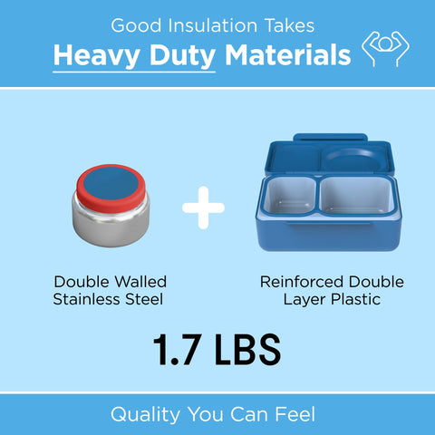 OmieBox UP durable 18/8 stainless steel construction for lasting use.