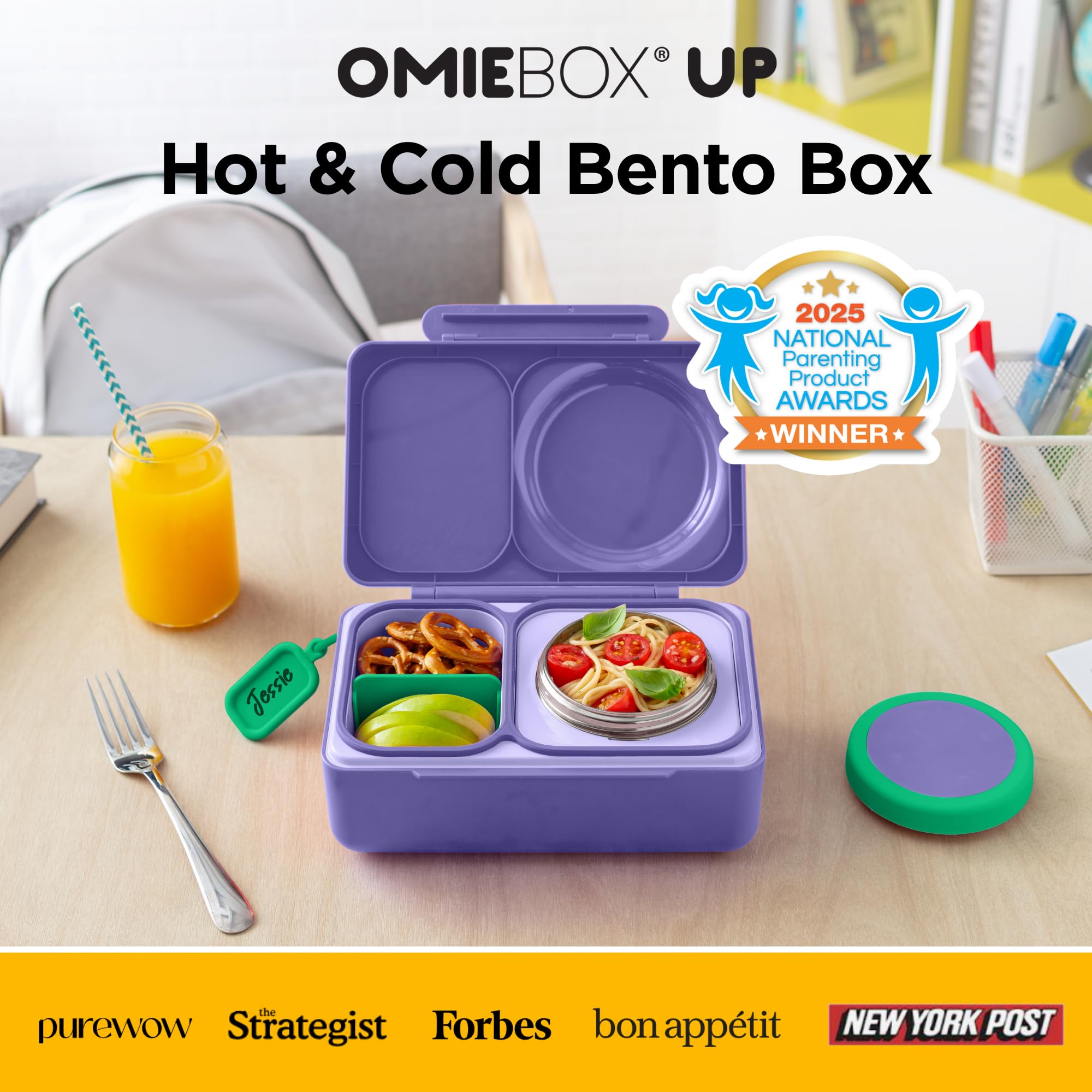 OmieBox UP thermal-food-jar demonstrates large capacity to keep food warm.