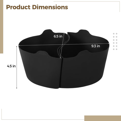 OMISTAR anti-slip handle liner prevents shifting for stable two-dish cooking.